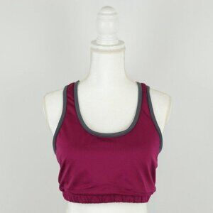 GoLite Women's Extra Large Purple Gray Racerback Keyhole Unpadded Sports Bra